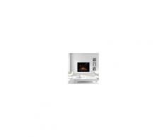 4, Farben HOMCOM® Elektrokamin Wandkamin 1800 Watt 7 Farben LED Flammenillusion Schwarz