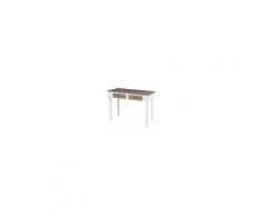 Home Styling Collection Holztisch, Schminktisch mit zwei Schubladen Frisiertisch Kommode Kosmetiktisch