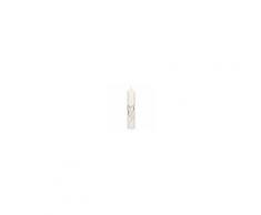 Hochzeitskerze mit Wachsmotiv Herz und Ringe in Silber und Gold (1 Stck.)