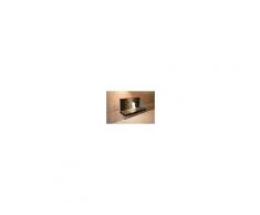 Radius Design Wall Flame 2 Ethanol Kamin Gestell schwarz, Edelstahlplatte poliert gläserne Rückwand