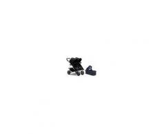 Beemoo L.A. Geschwisterwagen 2019 mit Liegeaufsatz, Black/Silver