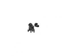 Baby Jogger City Select Geschwisterwagen, Black + Liegeaufsatz-Kit