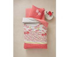"Bettwäsche-Set für Kinder "Schmetterlinge" rosa Gr. 140x200 - 80x80 von vertbaudet"