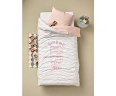 "Vertbaudet Kinder Bettwäsche-Set "Meerjungfrau" rosa Gr. 140x150 - 63x63"