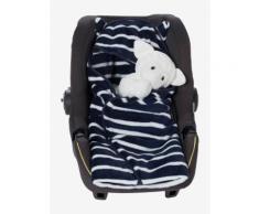 Babydecke aus Mikrofaser, Ohren blau von vertbaudet