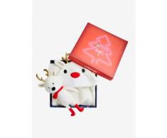 Vertbaudet Geschenkset mit Babydecke & Plüschrentier weiß