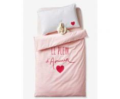 "Vertbaudet Baby Bettbezug "Mit Liebe“ rosa Gr. 100x120"