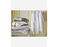 Babydecke mit Teddyfleece-Unterseite grau Gr. 75x100 von vertbaudet