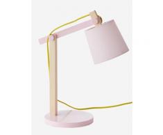 Verstellbare Schreibtischlampe rosa/natur von vertbaudet