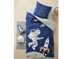 "Bettwäsche für Kinder ,,Intergalactic" blau Gr. 140x200 - 50x75 von vertbaudet"