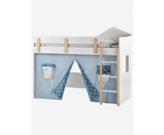 Vertbaudet Bettvorhang für Kinder-Hochbett blau/