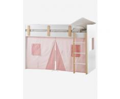 Vertbaudet Bettvorhang für Kinder-Hochbett rosa/