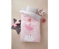 "Kinder Bettwäsche-Set "Sternentänzerin" rosa Gr. 140x200 - 63x63 von vertbaudet"