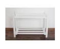 Steiner Shopping Möbel Schuhregal Buche Vollholz massiv weiß lackiert Junco 225 - 40 x 58 x 26 cm (H x