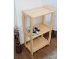 Steiner Shopping Möbel Schuhregal Kiefer massiv Vollholz natur Junco 57D - Abmessung 86 x 50 x 30 cm