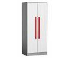 Easy Möbel (DM) Jugendzimmer - Drehtürenschrank / Kleiderschrank Olaf 01, Farbe: Anthrazit / We