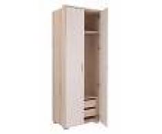 Easy Möbel (MA) Jugendzimmer - Drehtürenschrank / Kleiderschrank Gabriel 17, Farbe: Eiche Braun