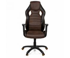 Gaming Stuhl / Bürostuhl RACER VINTAGE IV Kunstleder braun hjh OFFICE
