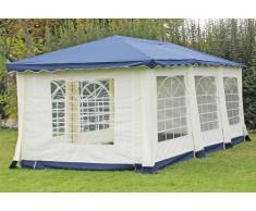 Stabilezelte Pavillon 3x6m blau Polyester / PVC Gartenpavillon DeLuxe wasserdicht
