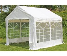 Stabilezelte Partyzelt Pavillon 3x3m Classic Premium PVC wasserdicht weiß