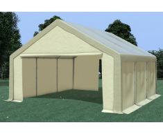 Stabilezelte Partyzelt Pavillon 5x6m Modular Pro PVC wasserdicht braun / beige