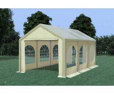 Stabilezelte Partyzelt Pavillon 3x6m Modular Pro PVC wasserdicht braun / beige