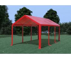 Stabilezelte Partyzelt Pavillon 3x6m Modular Pro PVC wasserdicht rot