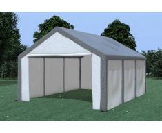 Stabilezelte Partyzelt Pavillon 4x6m Modular Pro PE wasserdicht grau / weiß