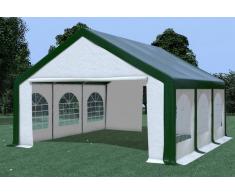 Stabilezelte Partyzelt Pavillon 5x6m Modular Pro PVC wasserdicht grün / weiß