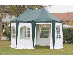 Stabilezelte Pavillon 3x4,1m grün / weiß PVC Pagodenzelt Arabica Profi wasserdicht