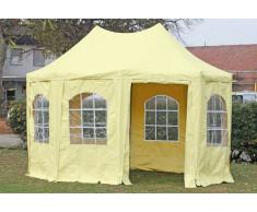 Stabilezelte Pavillon 3x4,1m beige PVC Pagodenzelt Arabica Profi wasserdicht