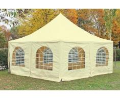 Stabilezelte Pavillon 5x5m beige PVC Pagodenzelt Arabica Profi wasserdicht