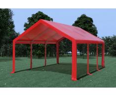 Stabilezelte Partyzelt Pavillon 4x6m Modular Pro PVC wasserdicht rot