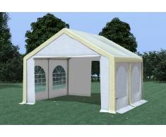 Stabilezelte Partyzelt Pavillon 4x4m Modular Pro PVC wasserdicht beige / weiß