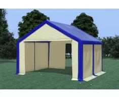 Stabilezelte Partyzelt Pavillon 4x4m Modular Pro PVC wasserdicht blau / beige