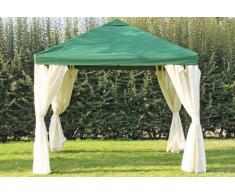 Stabilezelte Pavillon 3x3m grün Polyester Gartenpavillon Sahara wasserdicht