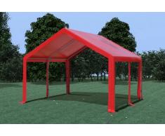 Stabilezelte Partyzelt Pavillon 4x4m Modular Pro PVC wasserdicht rot