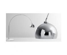Bow Bogenlampe, Chrom und Marmor