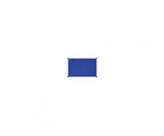 Certeo Textiltafel blau - mit Aluminiumrahmen - HxB 1000 x 1200 mm Pinntafel Pinnwand