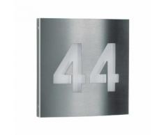 Albert 69600 Hausnummernleuchte, 2 Ziffern, Edelstahl