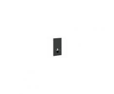 Geberit Monolith Wand WC Modul 131022SQ5 Bauhöhe 101 cm, Glas umbra, Seite Alu gebürstet