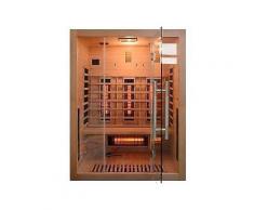 home deluxe infrarotkabine »sahara l« b/t/h: 150/120/190 cm mit dachkranz für bis zu 3 personen