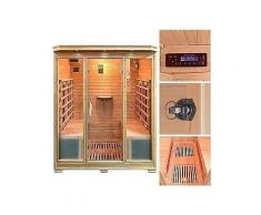home deluxe infrarotkabine »bali xl« 175/120/190 cm 40 mm für bis zu 4 personen