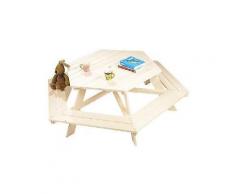 pinolino kindersitzgruppe 6-eckig aus holz »nicki«