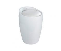 wenko hocker candy white badhocker mit abnehmbarem wäschesack