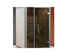 weka set: infrarotkabine »aktivit bianco gr.1« 115x108x206 cm weiß inkl. aufbau