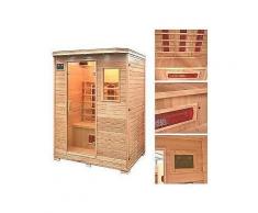 home deluxe infrarotkabine »redsun l« 153/110/190 cm 40 mm für bis zu 3 personen