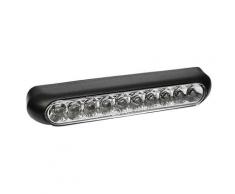 SHIN YO LED-Rücklicht LINE, schwarz, transparentes Glas, Nr.-Schild-Beleuchtung