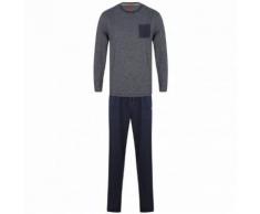 Tokyo Laundry Jeddo Cotton Lounge Set Herren Pyjama Set 1Q9806 Navy