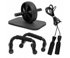 JELEX Workout Trio 3-in-1 Liegestützgriffe Springseil Bauchtrainer